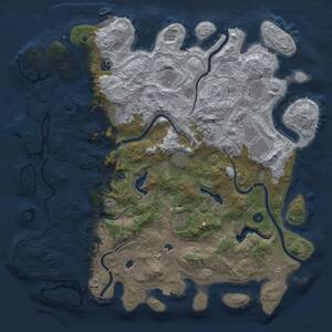 Thumbnail Rust Map: Procedural Map, Size: 4800, Seed: 968898, 16 Monuments