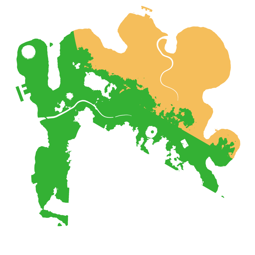 Biome Rust Map: Procedural Map, Size: 3300, Seed: 1969557869