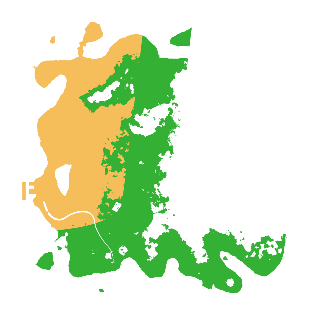 Biome Rust Map: Procedural Map, Size: 3600, Seed: 1049