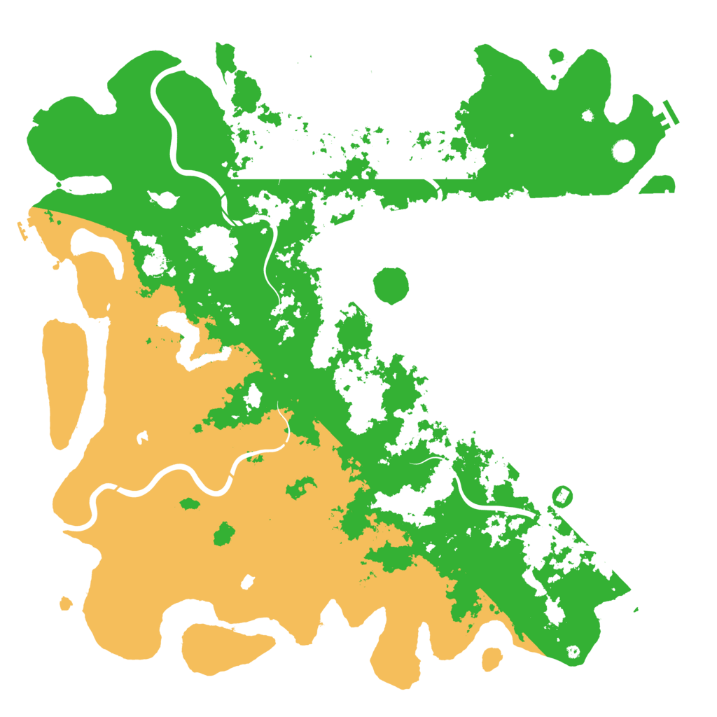 Biome Rust Map: Procedural Map, Size: 5555, Seed: 999999913