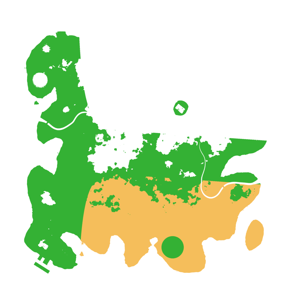 Biome Rust Map: Procedural Map, Size: 3500, Seed: 489910847