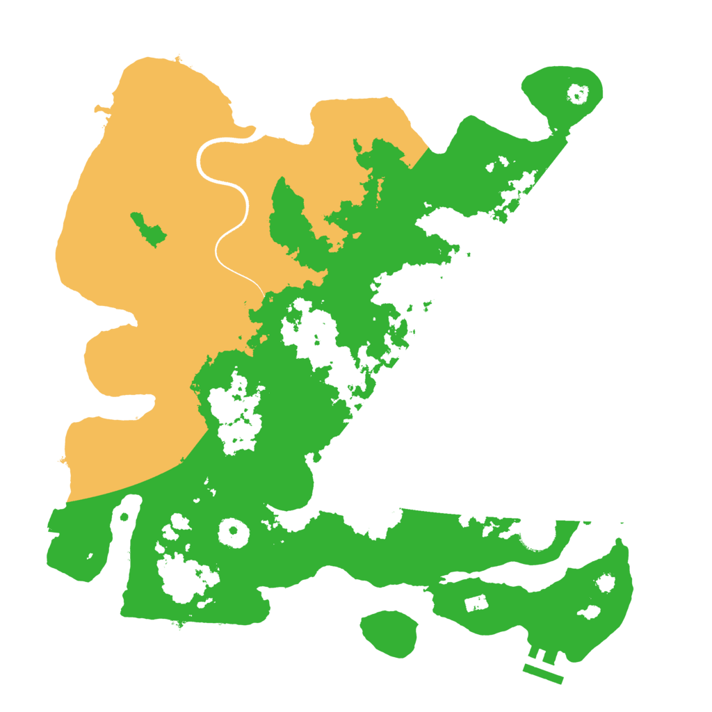 Biome Rust Map: Procedural Map, Size: 3500, Seed: 1128502981