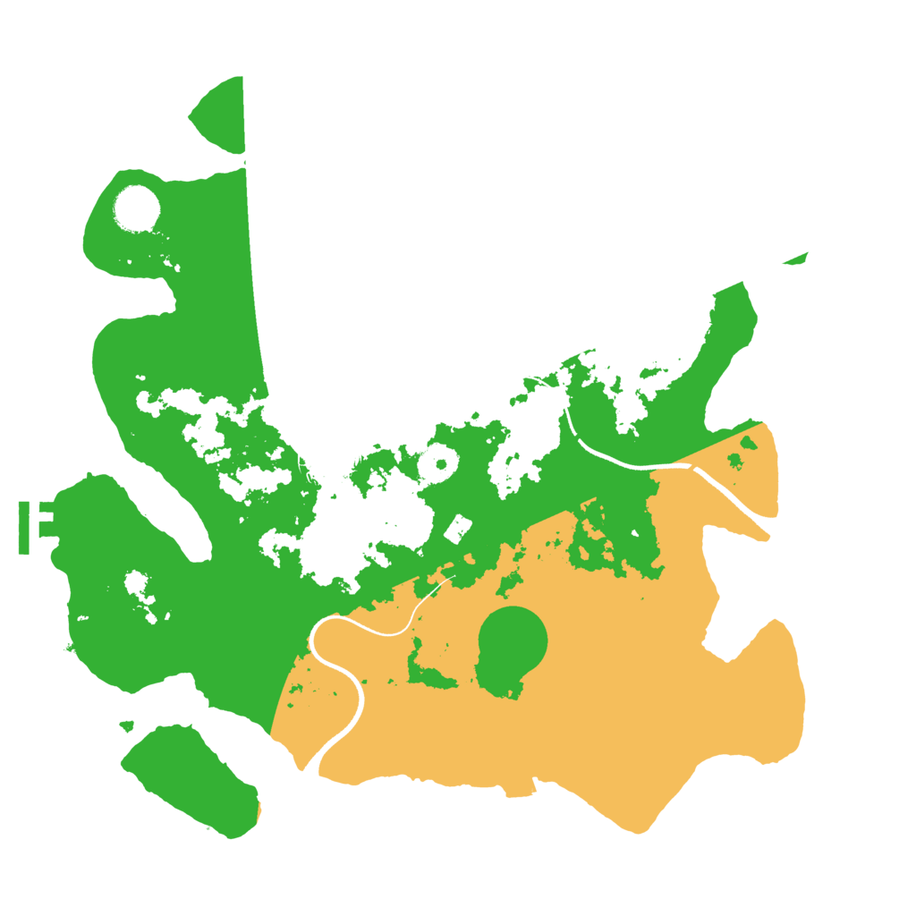 Biome Rust Map: Procedural Map, Size: 3500, Seed: 2036183322