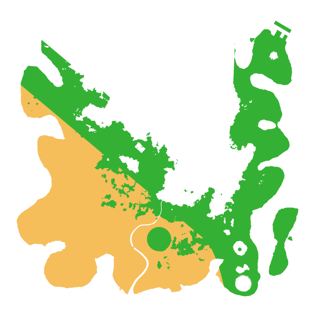 Biome Rust Map: Procedural Map, Size: 3500, Seed: 621911262