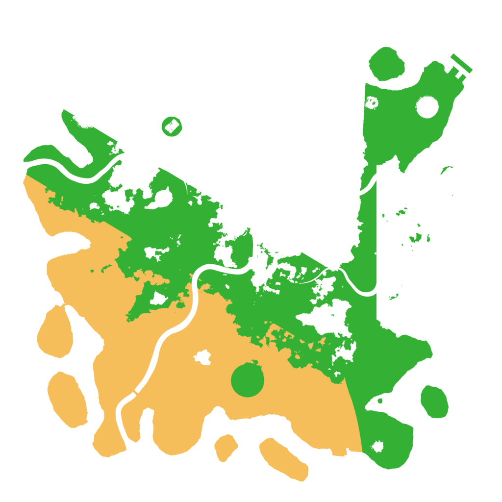 Biome Rust Map: Procedural Map, Size: 4000, Seed: 1491413558