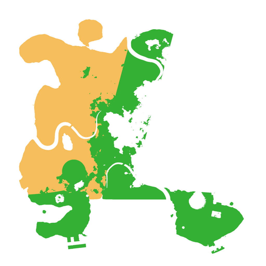 Biome Rust Map: Procedural Map, Size: 3000, Seed: 1892748851