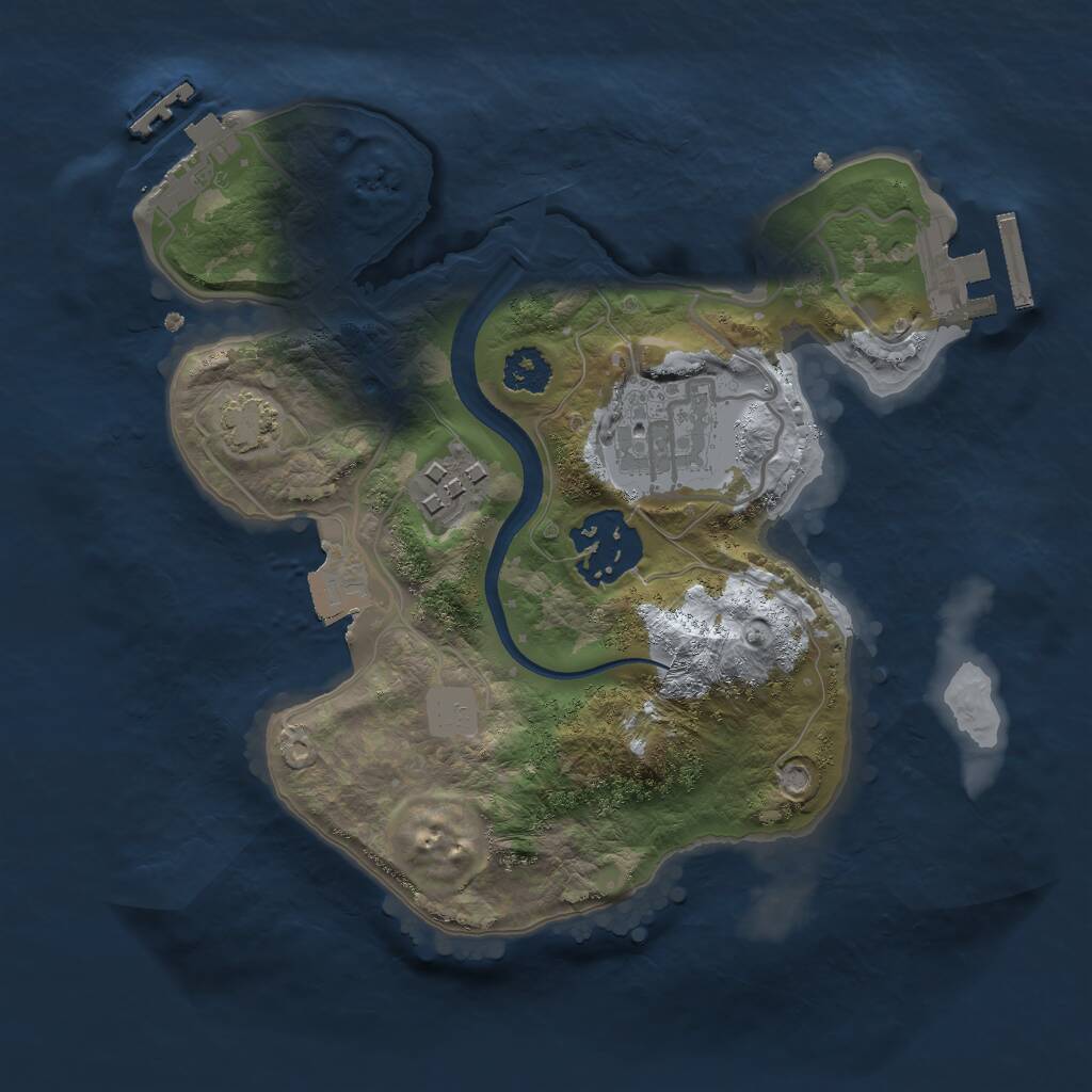 Rust Map: Procedural Map, Size: 2300, Seed: 192291563, 9 Monuments