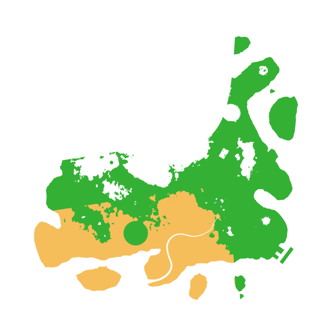 Biome Rust Map: Procedural Map, Size: 3500, Seed: 566731