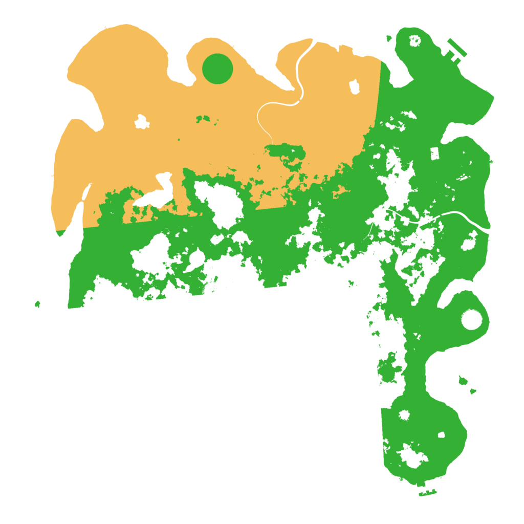 Biome Rust Map: Procedural Map, Size: 4500, Seed: 132768