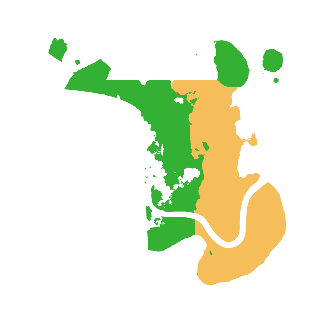 Biome Rust Map: Procedural Map, Size: 2500, Seed: 123564