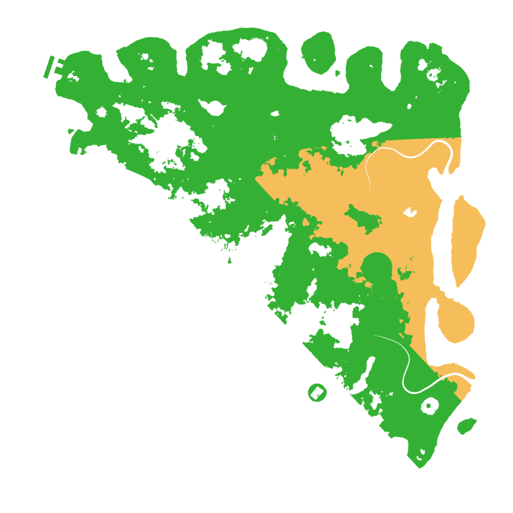 Biome Rust Map: Procedural Map, Size: 4500, Seed: 1645816825