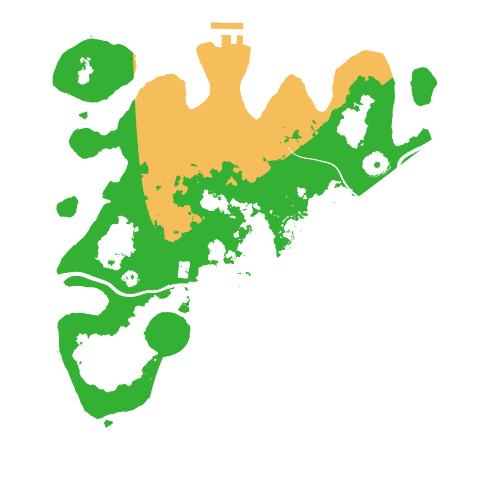 Biome Rust Map: Procedural Map, Size: 3100, Seed: 1356601155