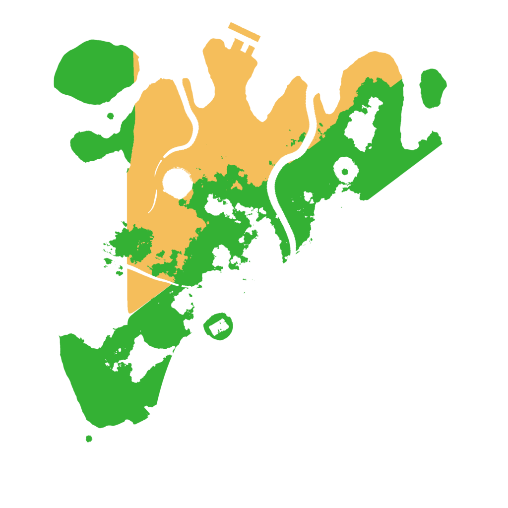 Biome Rust Map: Procedural Map, Size: 3100, Seed: 1356601155