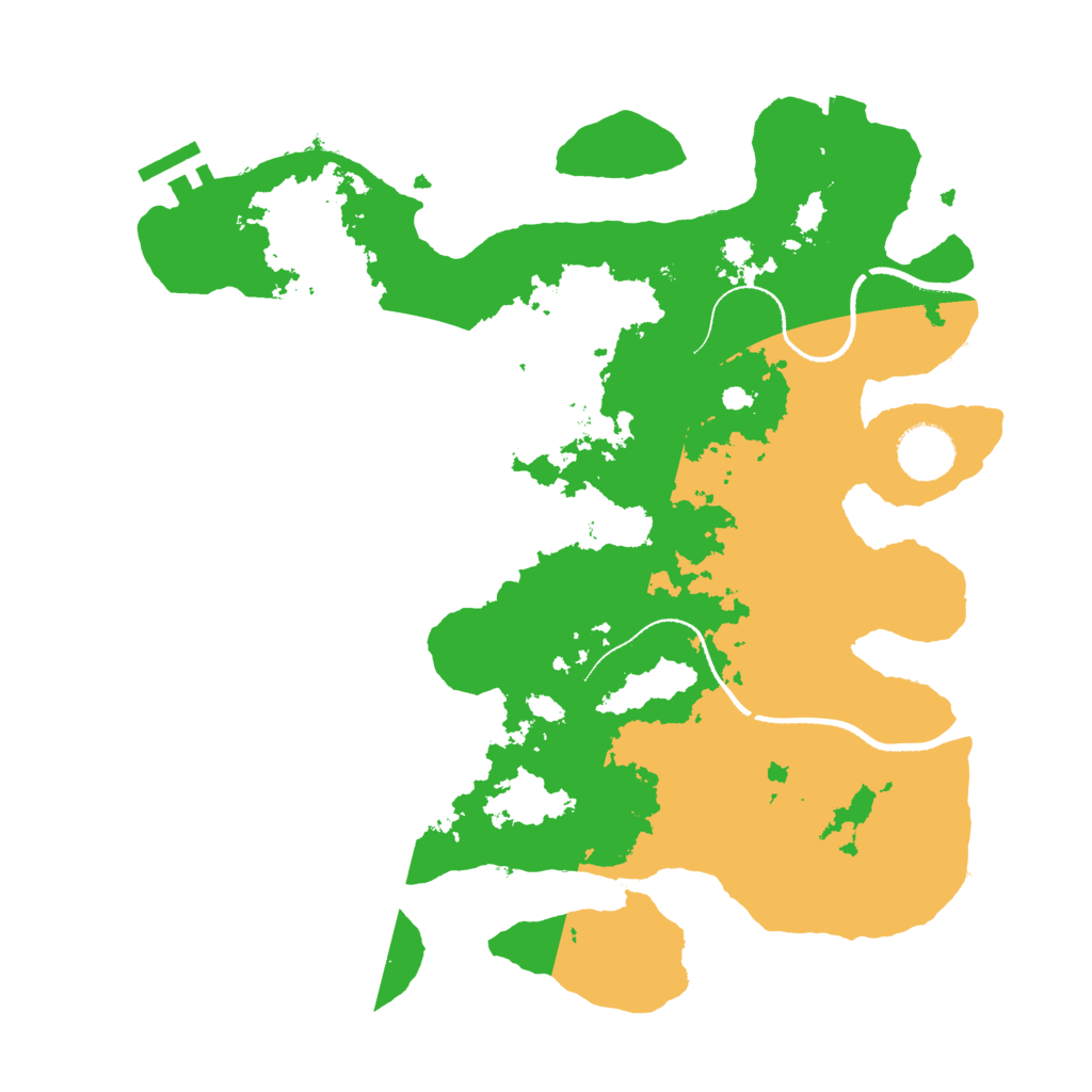 Biome Rust Map: Procedural Map, Size: 3400, Seed: 102228824