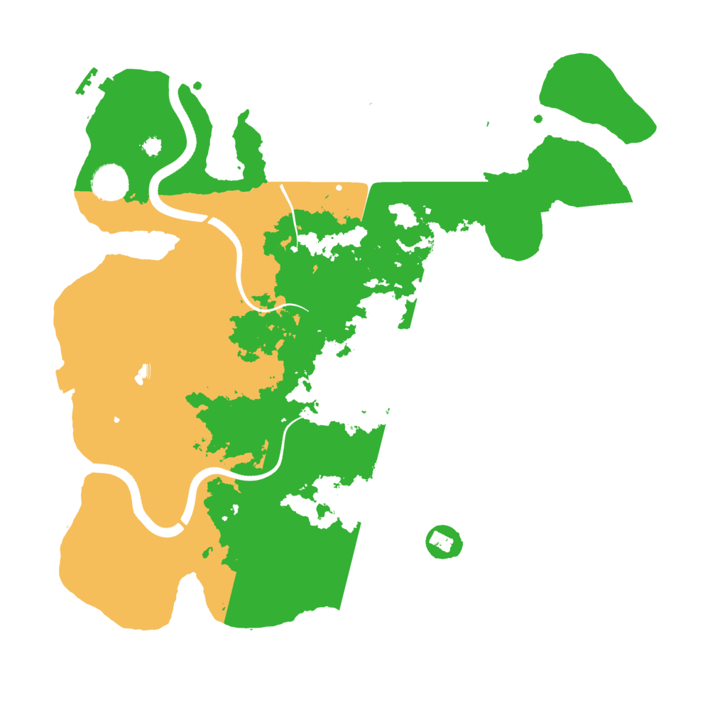 Biome Rust Map: Procedural Map, Size: 3500, Seed: 299001859