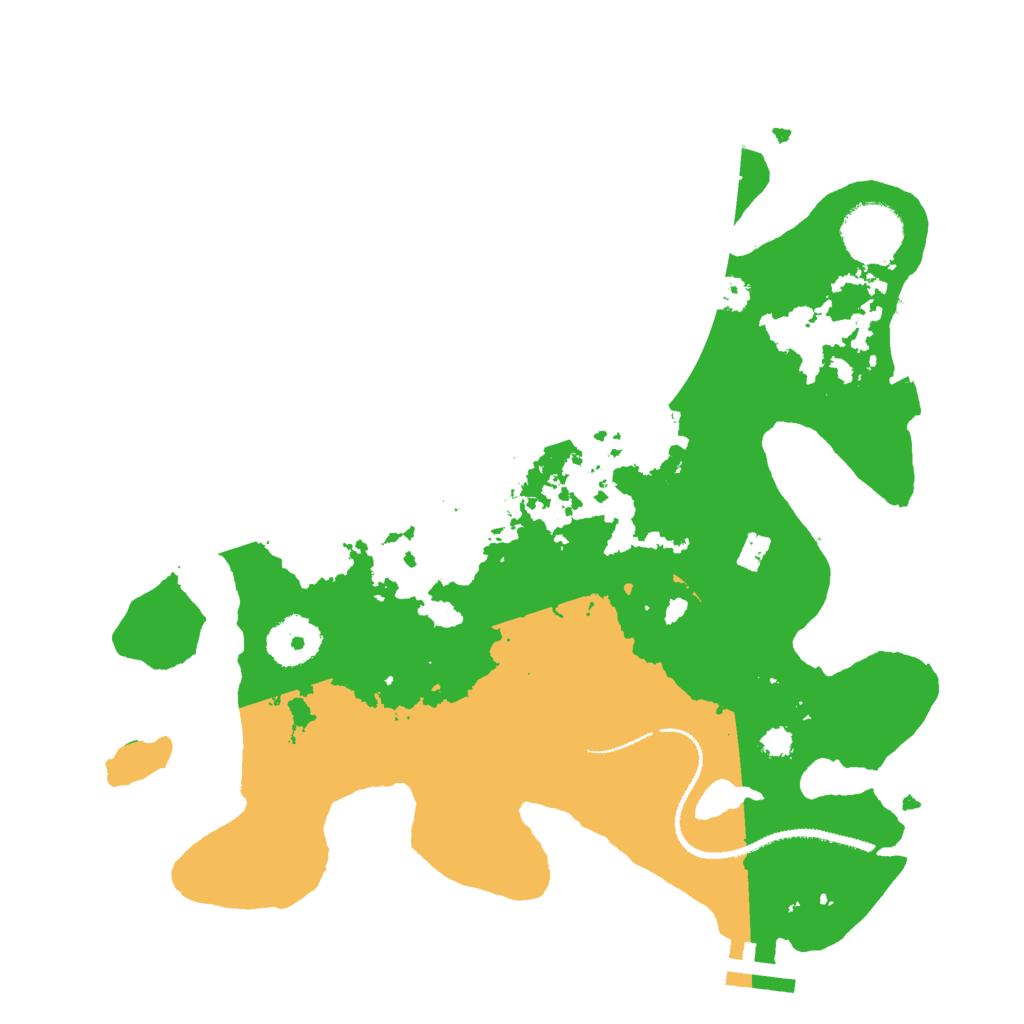 Biome Rust Map: Procedural Map, Size: 3000, Seed: 4453