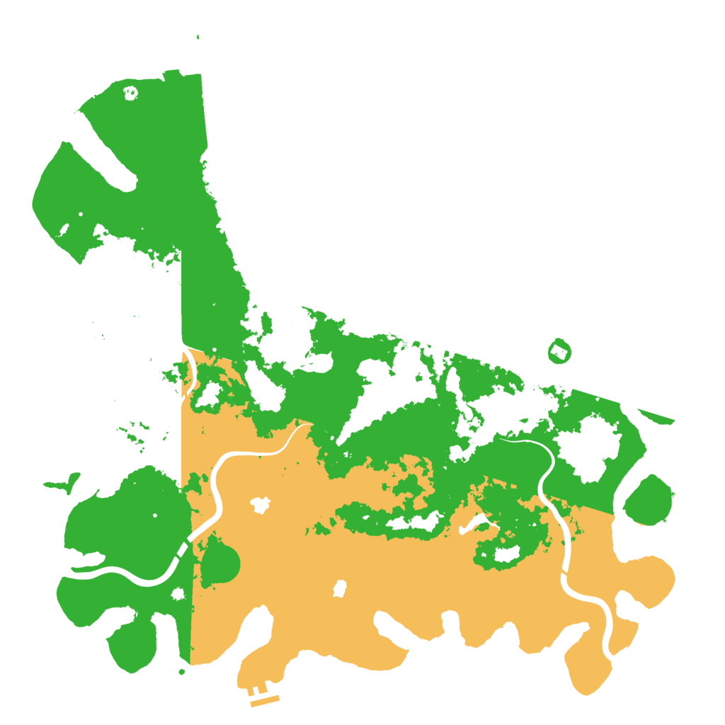 Biome Rust Map: Procedural Map, Size: 5000, Seed: 12464782