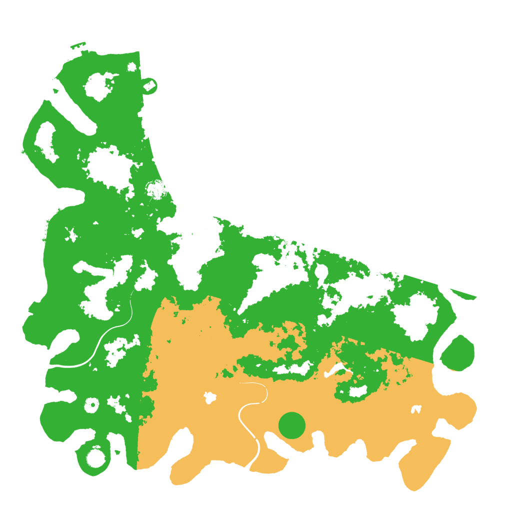 Biome Rust Map: Procedural Map, Size: 5000, Seed: 12464782