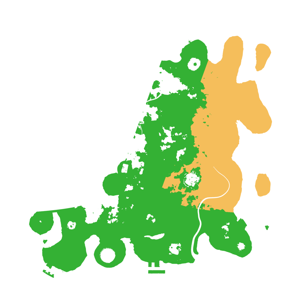 Biome Rust Map: Procedural Map, Size: 3500, Seed: 1332763289