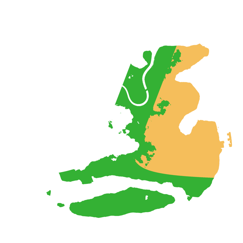 Biome Rust Map: Procedural Map, Size: 2500, Seed: 1510588992