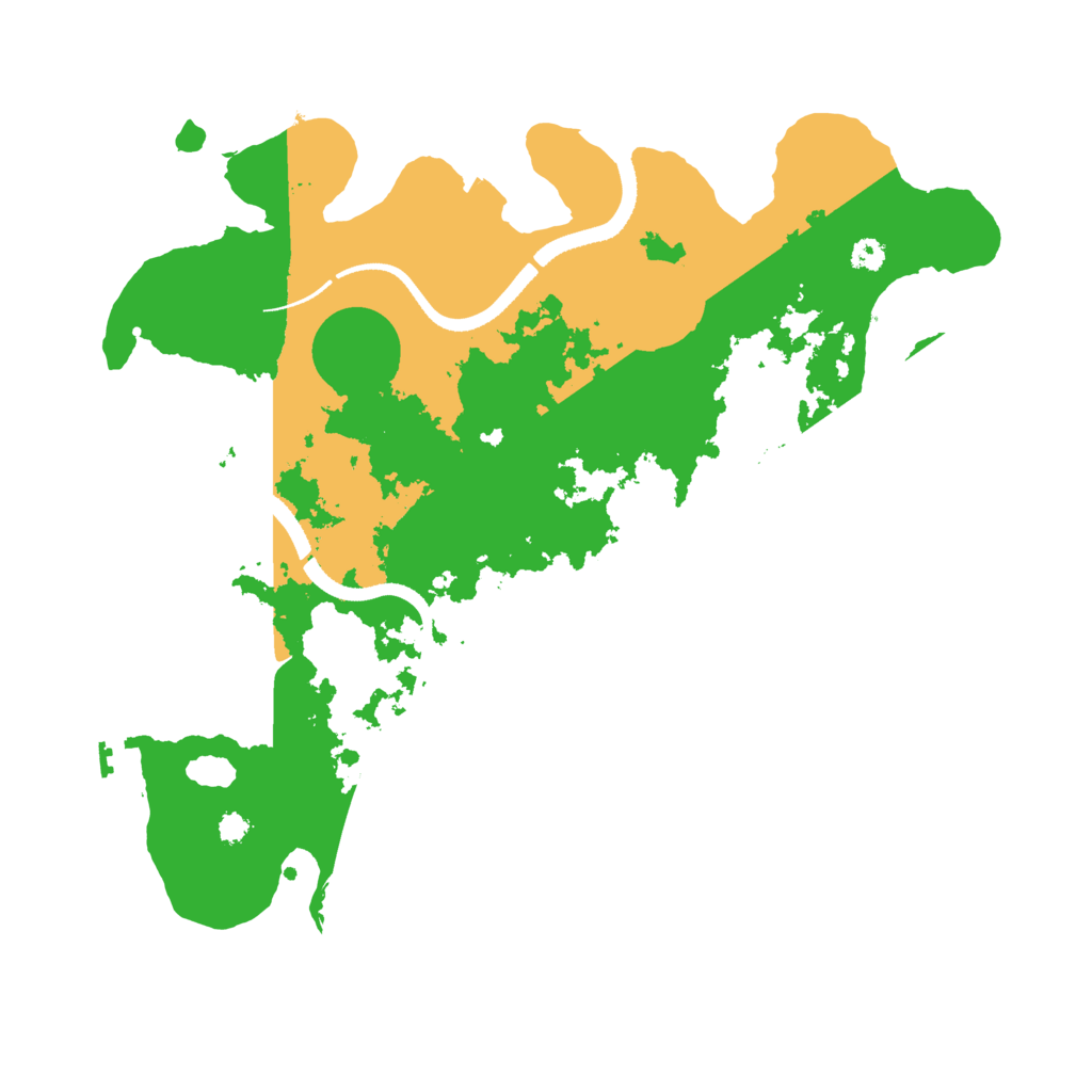 Biome Rust Map: Procedural Map, Size: 3300, Seed: 518079120