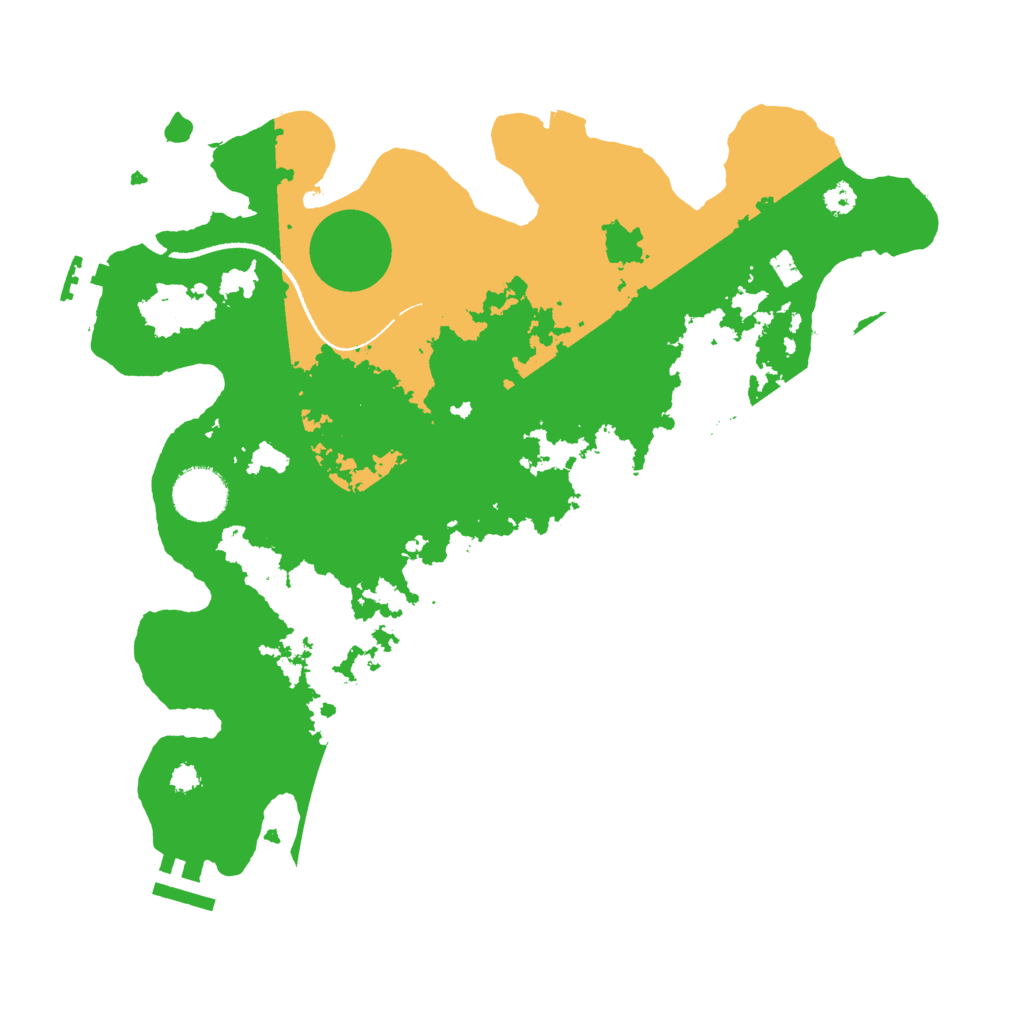 Biome Rust Map: Procedural Map, Size: 3300, Seed: 518079120