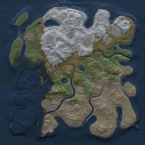 Thumbnail Rust Map: Procedural Map, Size: 3750, Seed: 1450751855, 14 Monuments