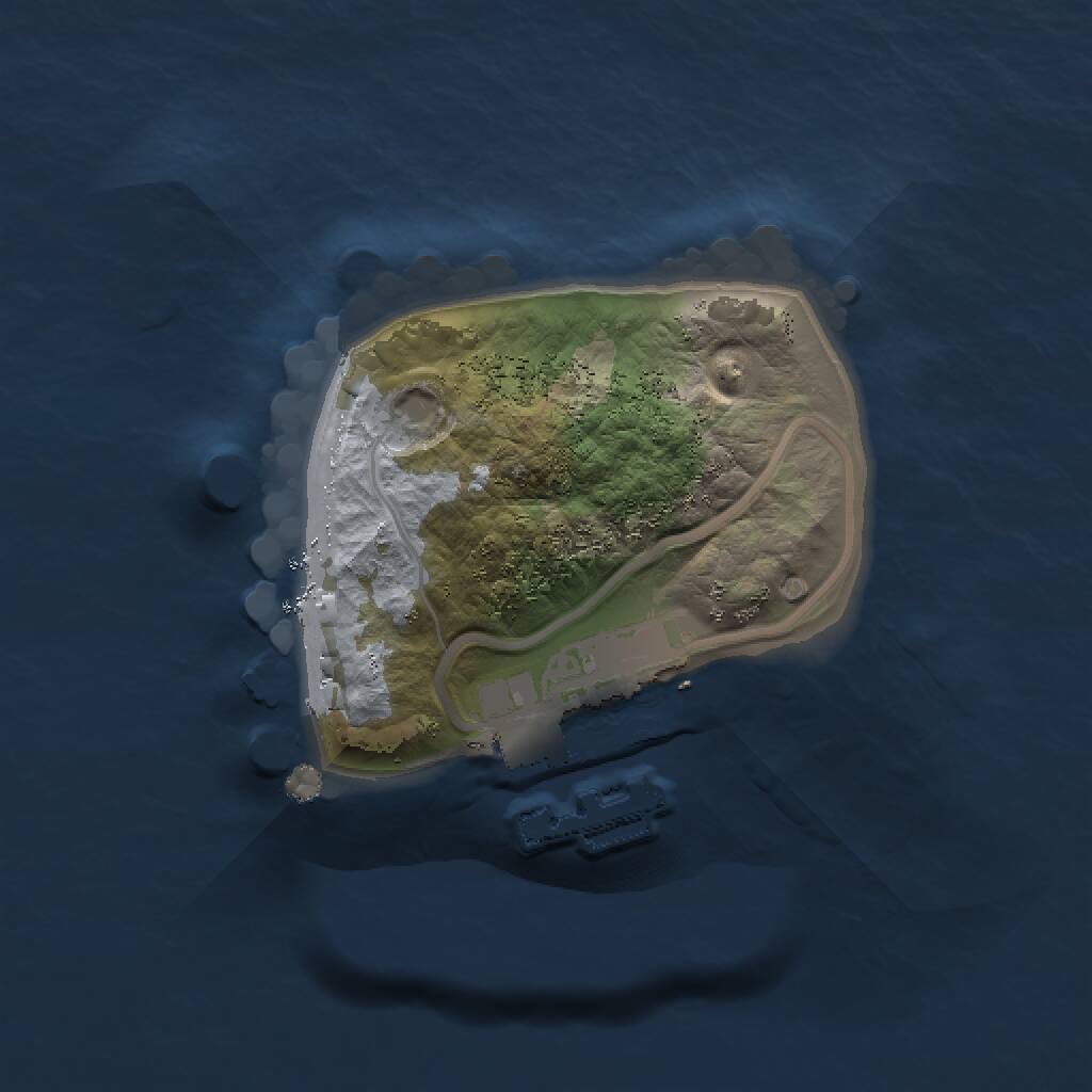 Rust Map: Procedural Map, Size: 1200, Seed: 948084207, 2 Monuments