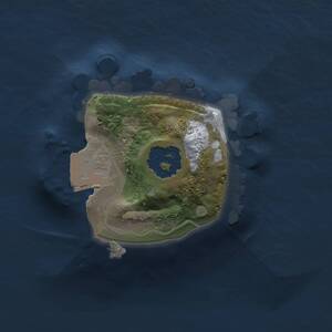 Thumbnail Rust Map: Procedural Map, Size: 1000, Seed: 159972416, 1 Monuments