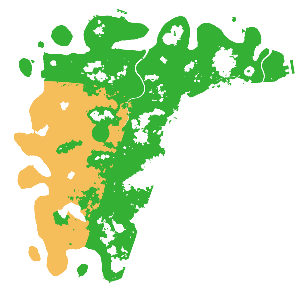 Biome Rust Map: Procedural Map, Size: 4500, Seed: 538428075