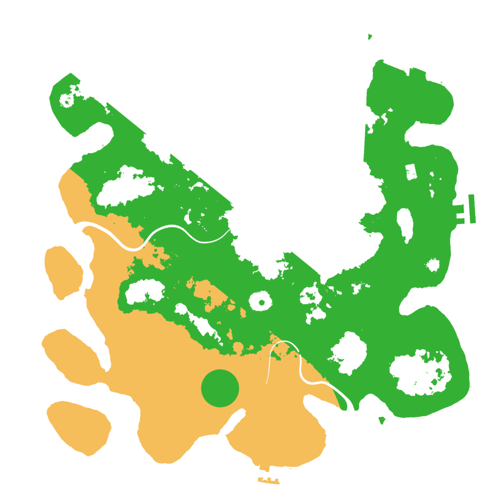 Biome Rust Map: Procedural Map, Size: 3500, Seed: 124525746