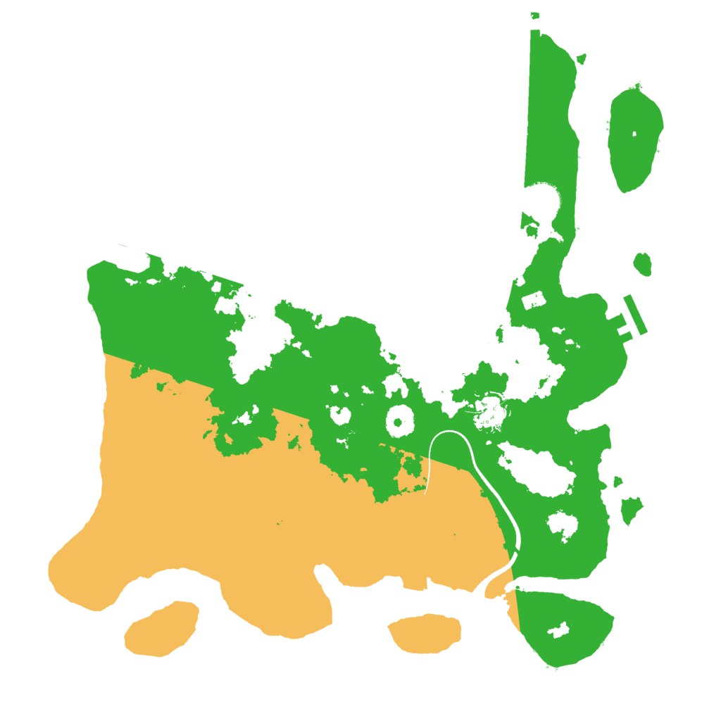 Biome Rust Map: Procedural Map, Size: 3500, Seed: 8157426