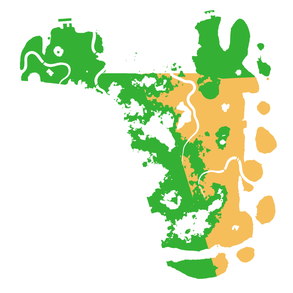 Biome Rust Map: Procedural Map, Size: 4500, Seed: 960203535