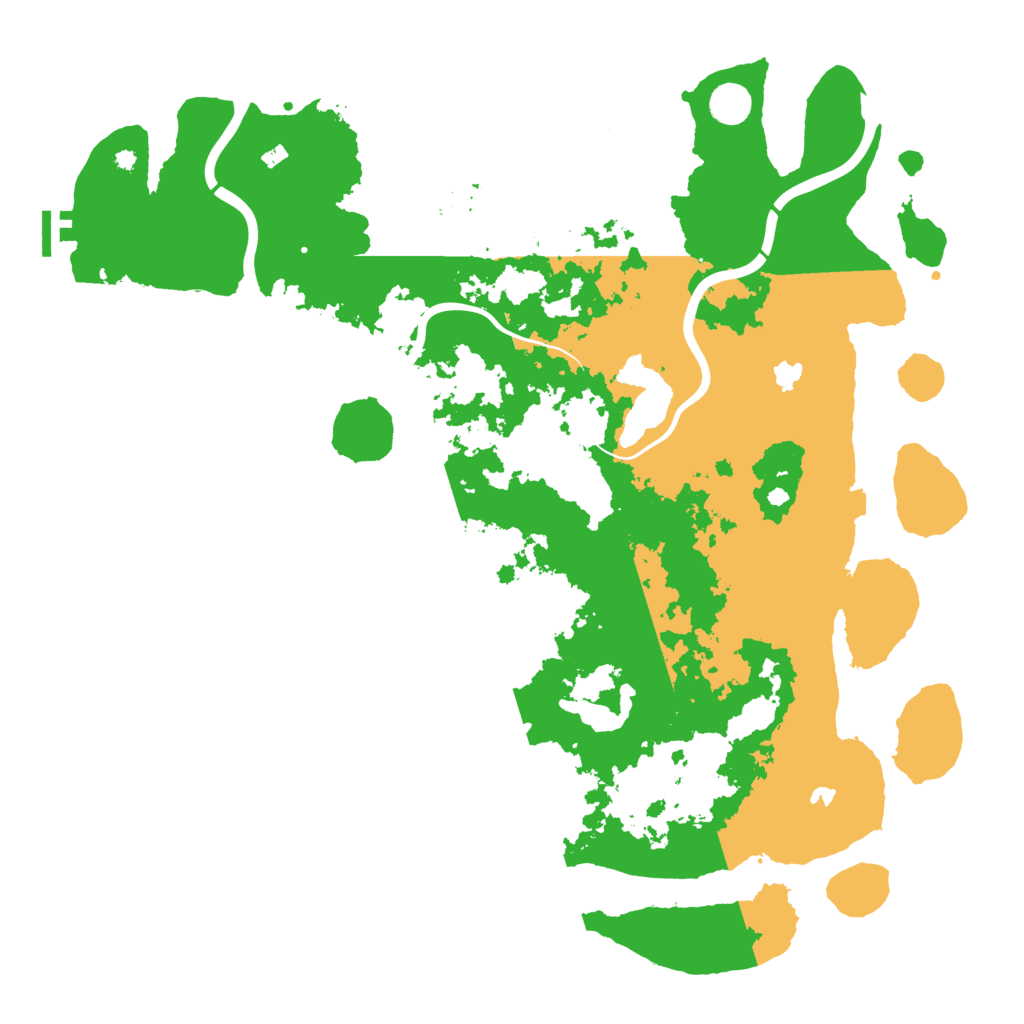 Biome Rust Map: Procedural Map, Size: 4500, Seed: 960203535