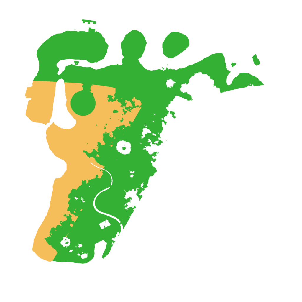 Biome Rust Map: Procedural Map, Size: 3200, Seed: 2020