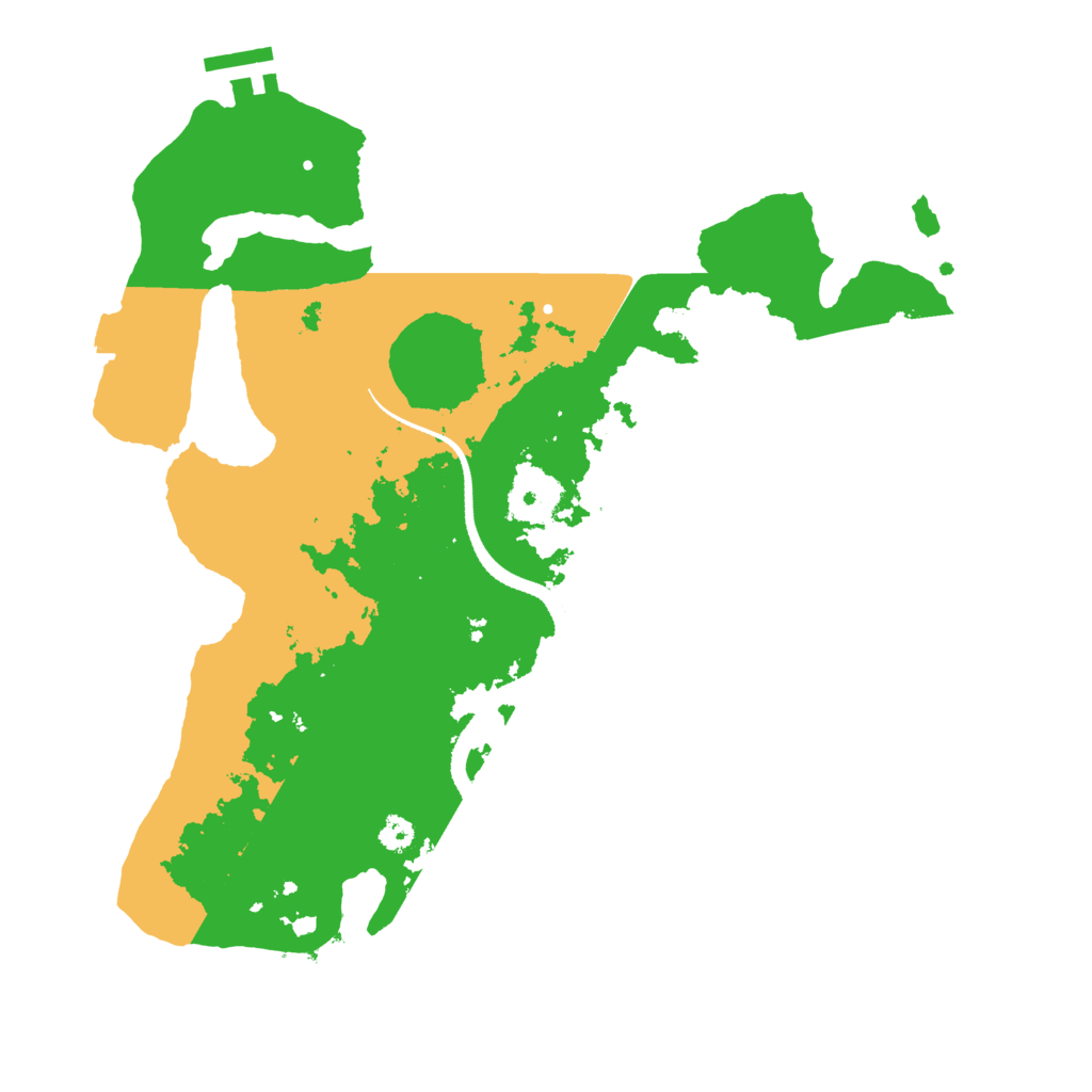 Biome Rust Map: Procedural Map, Size: 3200, Seed: 2020