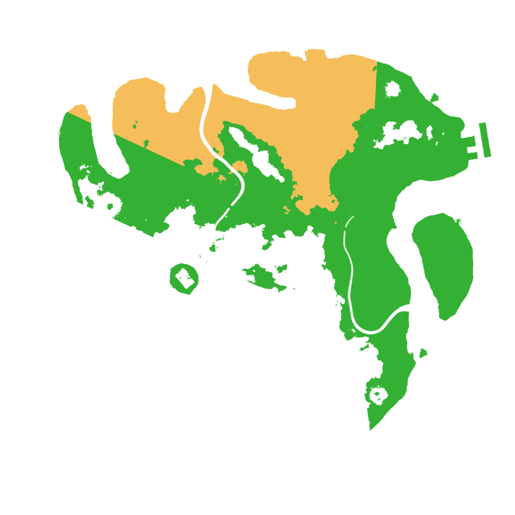 Biome Rust Map: Procedural Map, Size: 3000, Seed: 1659431593