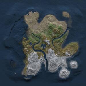 Thumbnail Rust Map: Procedural Map, Size: 2550, Seed: 50000, 6 Monuments
