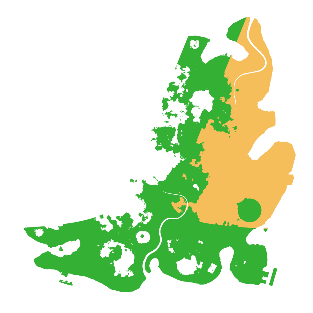 Biome Rust Map: Procedural Map, Size: 3500, Seed: 280308017