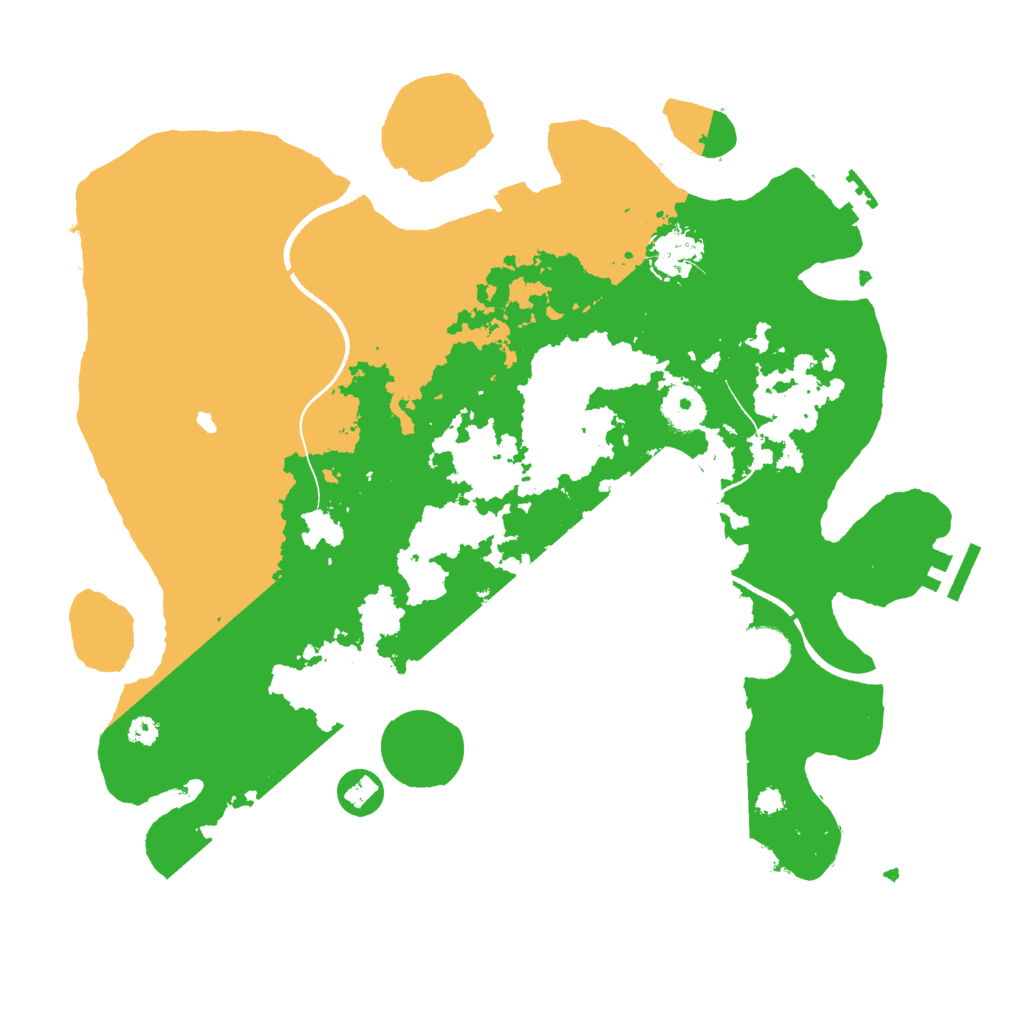 Biome Rust Map: Procedural Map, Size: 3500, Seed: 1164991137