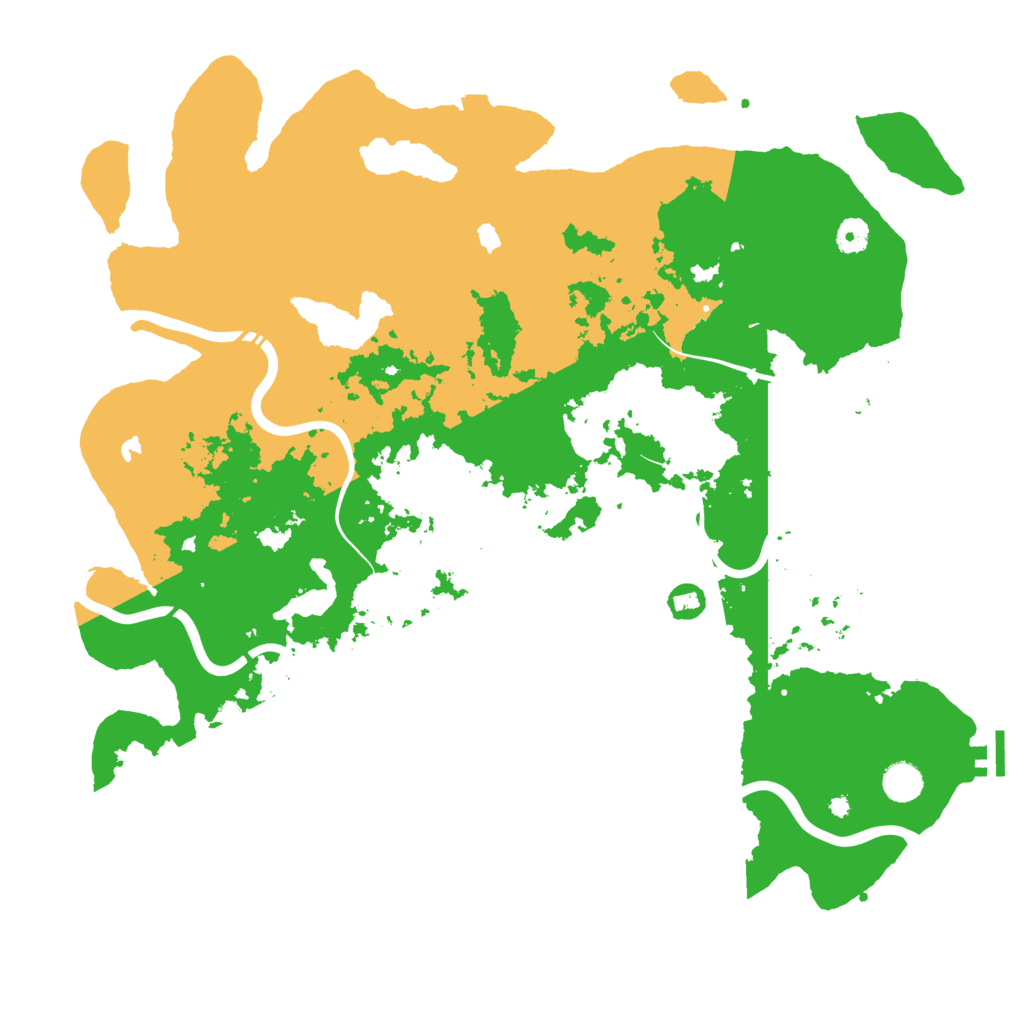 Biome Rust Map: Procedural Map, Size: 4500, Seed: 196158023