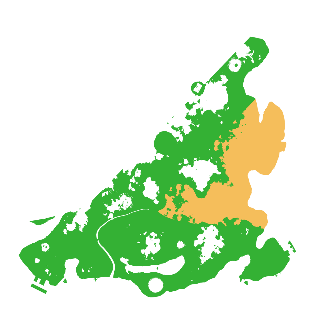 Biome Rust Map: Procedural Map, Size: 3750, Seed: 1233