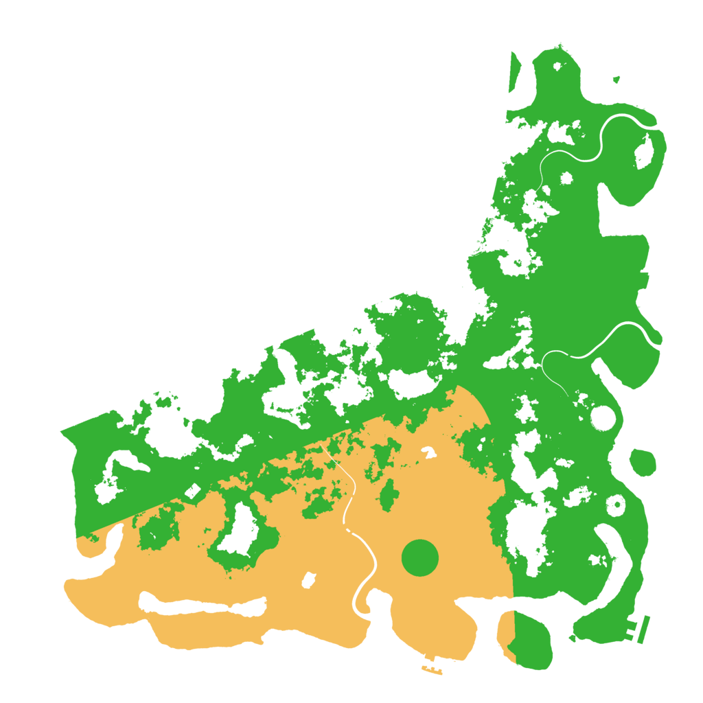 Biome Rust Map: Procedural Map, Size: 5000, Seed: 6392