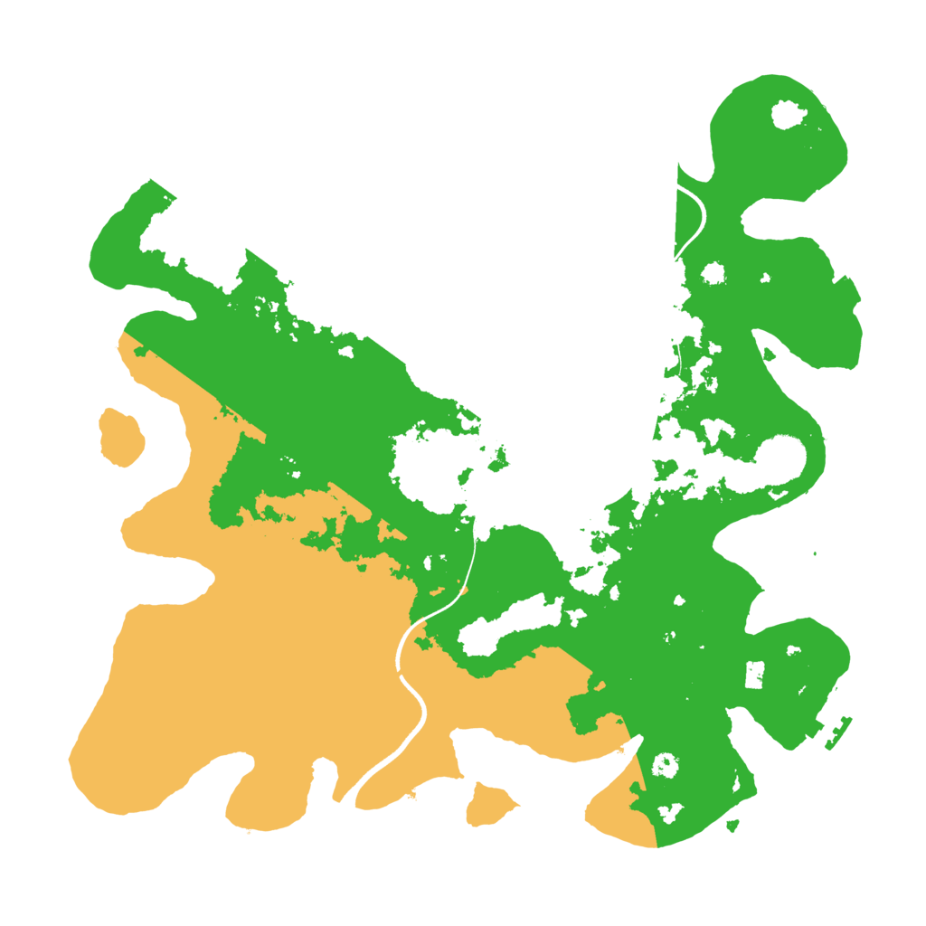 Biome Rust Map: Procedural Map, Size: 3600, Seed: 736007091