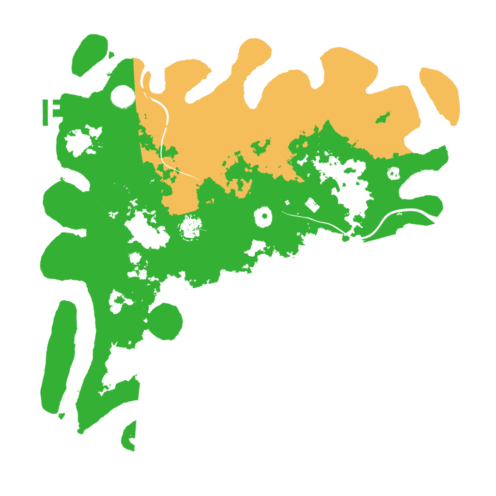 Biome Rust Map: Procedural Map, Size: 3800, Seed: 235423425