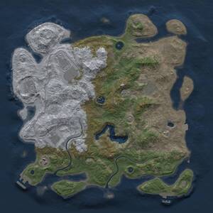 Thumbnail Rust Map: Procedural Map, Size: 4000, Seed: 139712698, 14 Monuments