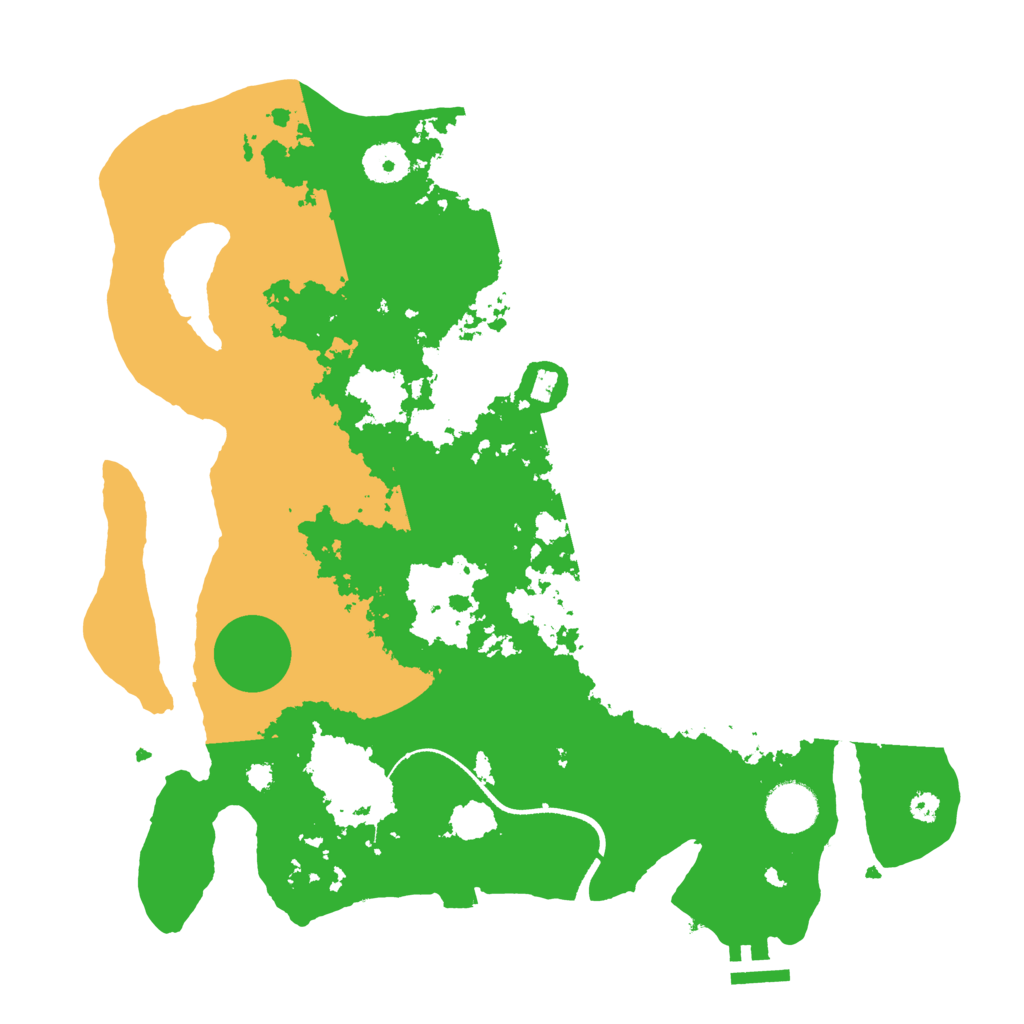 Biome Rust Map: Procedural Map, Size: 3500, Seed: 964288857