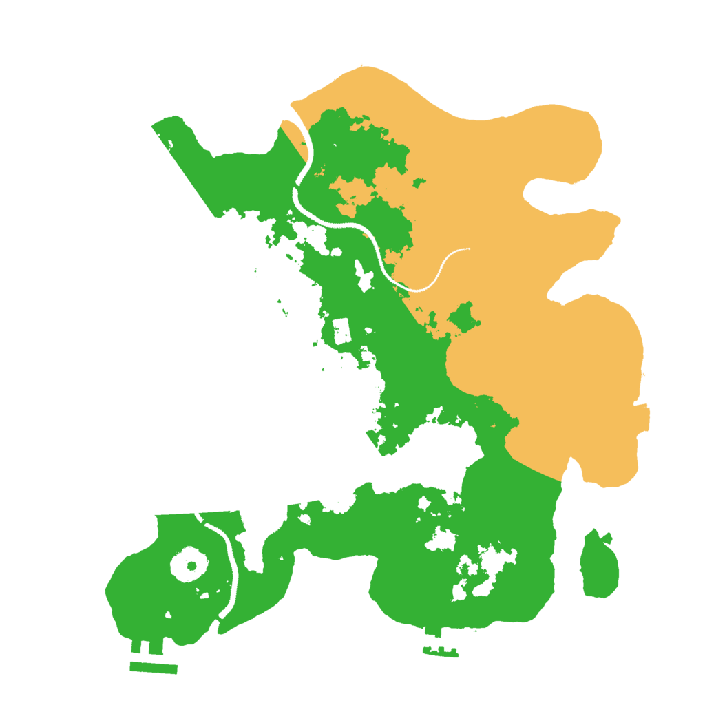 Biome Rust Map: Procedural Map, Size: 3000, Seed: 25297