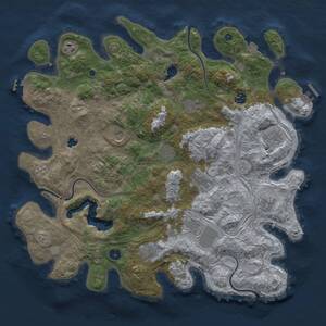 Thumbnail Rust Map: Procedural Map, Size: 4250, Seed: 690794760, 17 Monuments