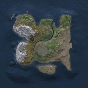 Thumbnail Rust Map: Procedural Map, Size: 2000, Seed: 223344, 4 Monuments